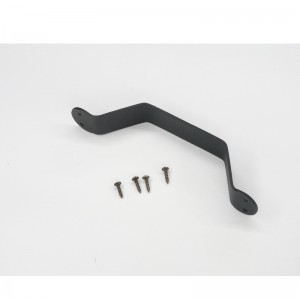 BH003 Zestaw drzwi stodoły, czarny stalowy stalowy klamka do przesuwanych drzwi stodoły, bram, garaże, szopy