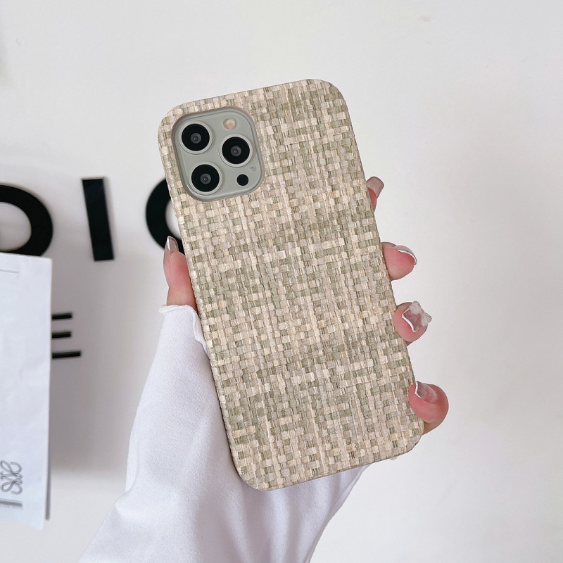 Apple iPhone14pro Mały zapachowy telefon, ręcznie robiona skórzana obudowa ochronna z wysokiej jakości wzorem materiału