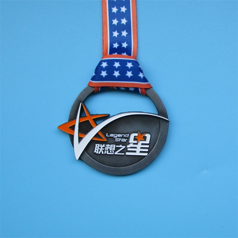 Medal finiszowy miękki emaliowany pusty metalowy metalowy metal