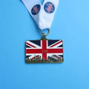 Złote srebrne miedziane medale America Virtual Run Medale