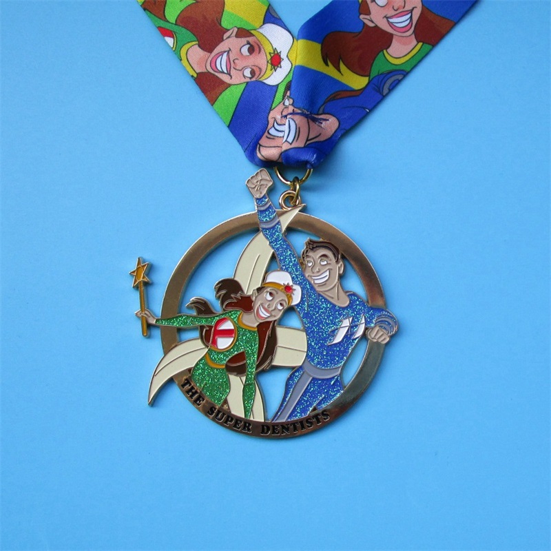 Sport Medals Producent Design Cartoon Character Metal Medale do sprzedaży