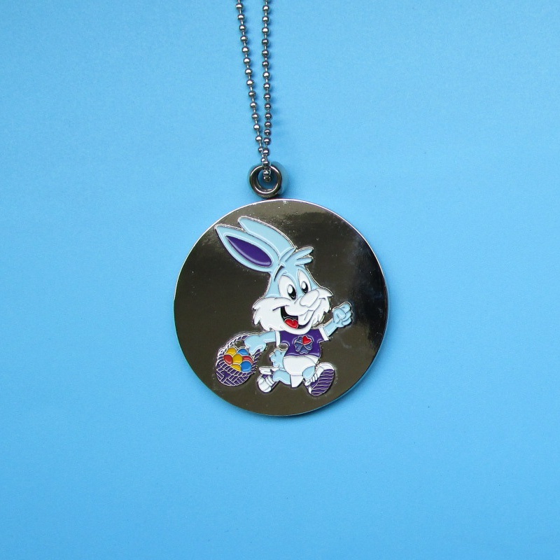 Niestandardowe medale Race for Kids Cute Design Rabbit Bead Naszyjniki dla dzieci medale