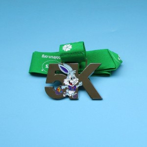 Metal Sport Medal Medal Custom Race for Kids Cute Design Rabbit Kid Medale