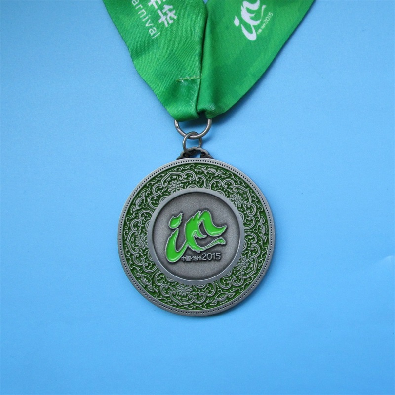 Medale sportowe prowadzące metalowe metalowe medale