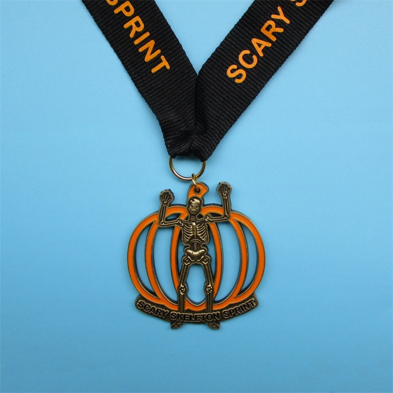 Niestandardowe medale spętane metalowe metalowe metalowe medale z wstążkami do sprzedaży