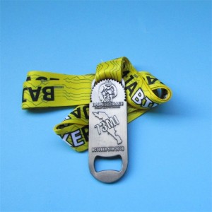 Niestandardowy metalowy metalowy medal z otwieraczem butelek