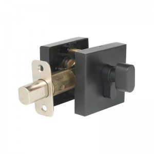 3602 kwadratowy pojedynczy cylindra Deadbolt One Side Keyed Black Modern Deadbolt Blokada drzwi do drzwi wewnętrznych i zewnętrznych