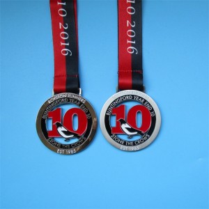 Die Cast Metal Badge 3D Medale aktywności inagrody Medal of Honor z wstążką