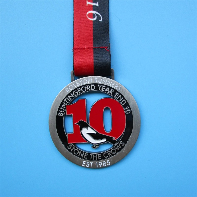 Die Cast Metal Badge 3D Medale aktywności inagrody Medal of Honor z wstążką