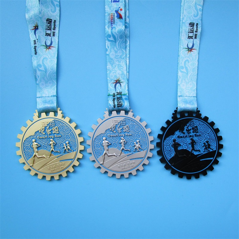 Nagrody maraton prowadzący metalowy metalowy metal sportowy