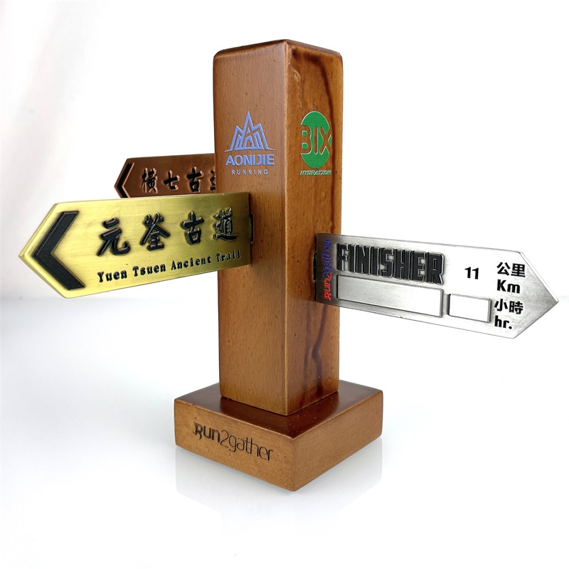 Oneway 3D Metal Gold Triathlon Finisher Marathon Running Sports Medals Niestandardowe trofea i medale