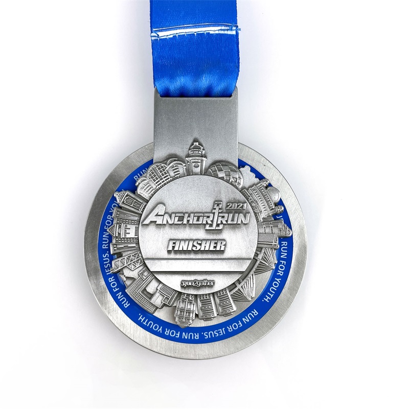 Cynk odlewany przez szaleństwo 3D Rzeźbiony metalowy metalowy metalowy metalowy medal pamiątkowy