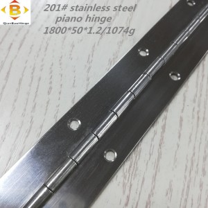 Standardowy rozmiar długi zawias 201#72 „*2 Zawiasna fortepian ze stalinierdzewnej