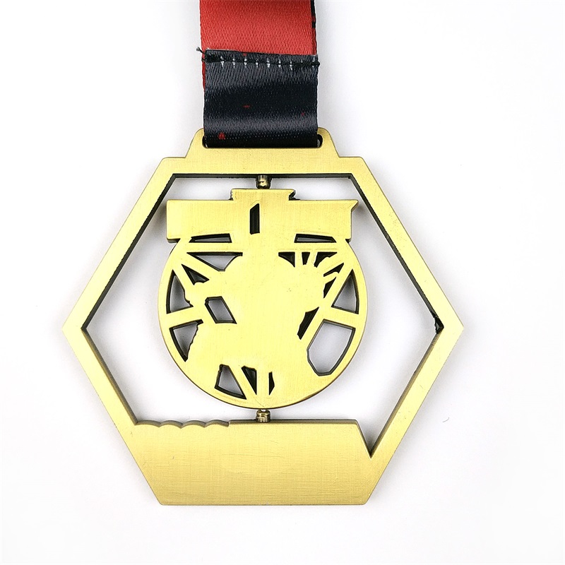 Gag Hollow Out Medals Hurtowanagroda metalowa 3D złote medale