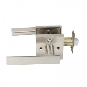S7510 ciężka prywatność Drzwi do drzwi Lock Block Satin Nickel Bezkluczykowe pokrętła drzwi sypialnia/bathroom/interior Doors Pozostawiona klamka