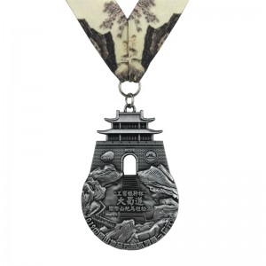 Perfect Design Antique Brass Gold Silver 4D Metal Medals Medal Medal Awards