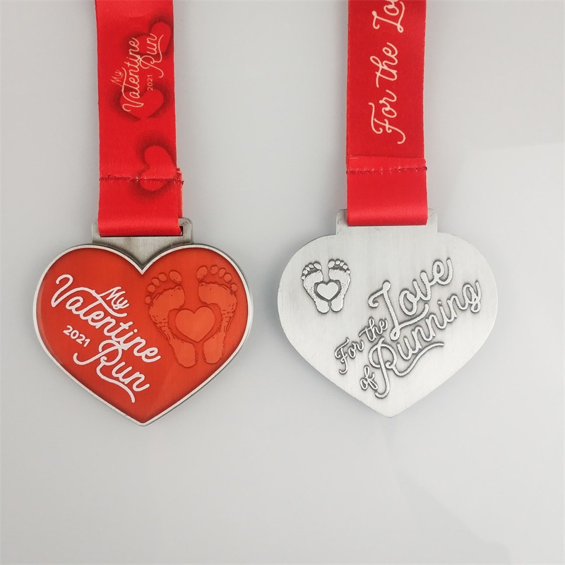 Maraton biegający medale świąteczne medale Prezentna dzień Walentynki