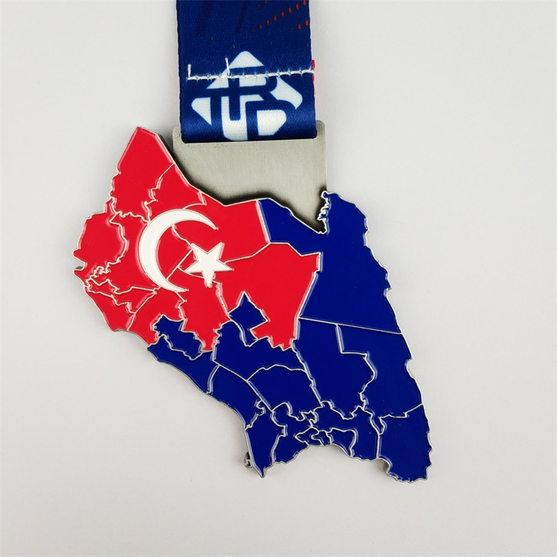 Factory Medals Custom Medal Holder Kolny maraton emalia Medal z logo grawerowania laserowego