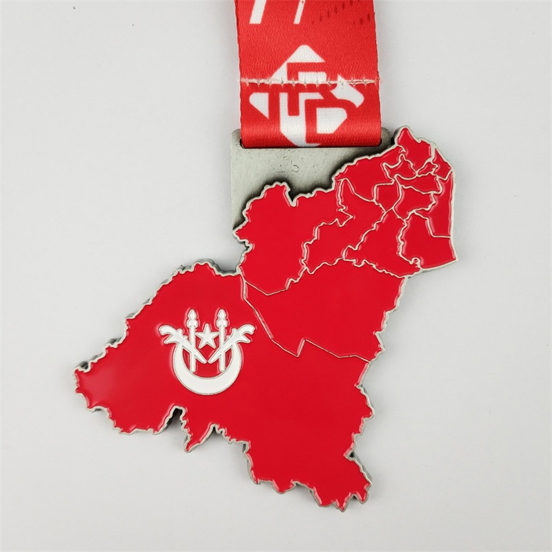 Laser Your Own Logo 3D Metal Award ODM Gold Silver and Bronze Medals Prezent