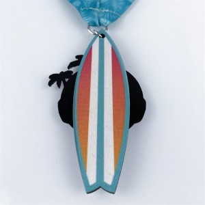 Nagrody drewniany metalowy medal drewnianyna letnie wakacje