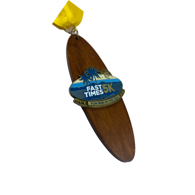 Gag Factory Medals Custom Wood Medal Holder drewniany maraton Medal z logo grawerowania laserowego
