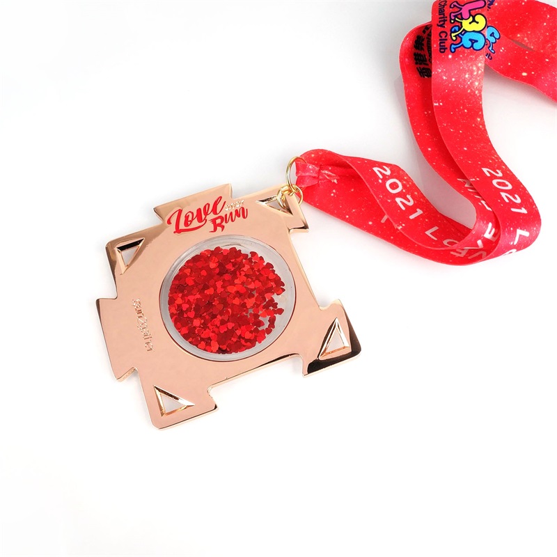 18 -krotny złoty kwadratowy Medalion Medalium Medal Hard Enomel Medal