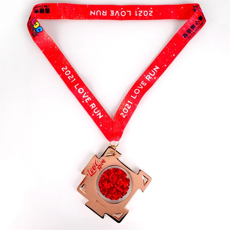 18 -krotny złoty kwadratowy Medalion Medalium Medal Hard Enomel Medal