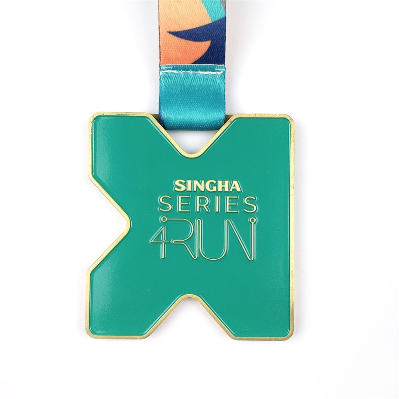 Custom Medals Enamel 3D Gold Metal Award Marathon Running Sport Medal