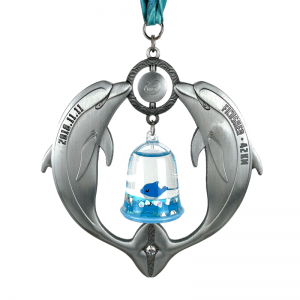 Zabytkowe medale rebin design gold splated medal Circle urok