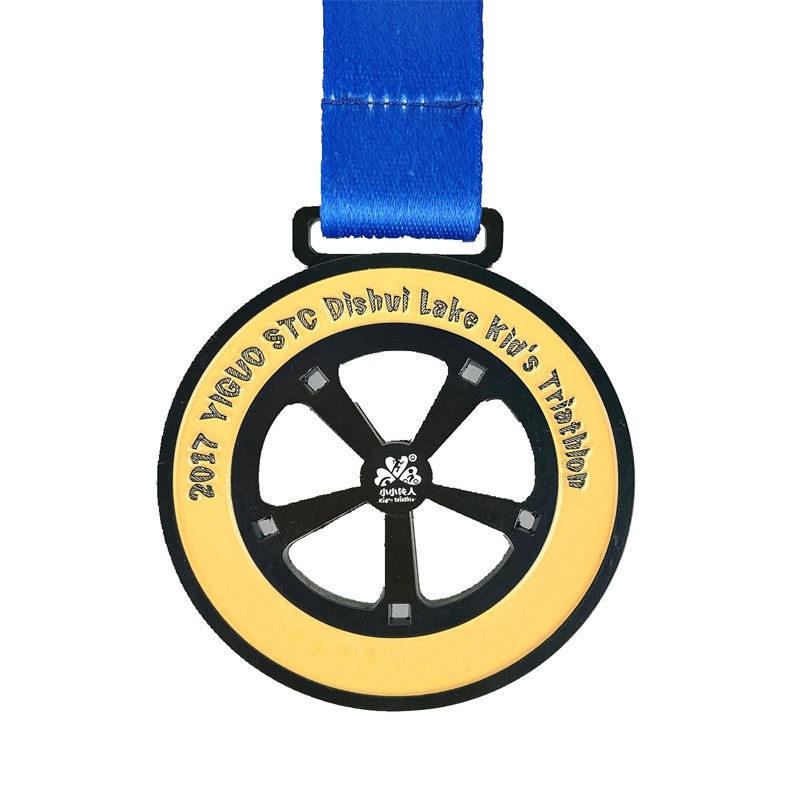 Gag Custom Metal grawerowany fajny sport Medal Medal Triathlon Medals 3D Spinning Medal Medal Maraton