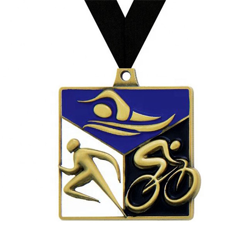 Piękny projekt Medal Medal 3D Medallion Medallion Triathlon Medals