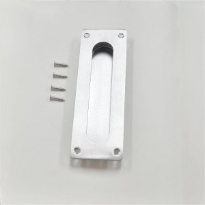 7,09 cali wpuszczone palence palencze do drzwi szafy do kieszeni, przesuwana klamka stodoły, szczotkowana stalnierdzewna prostokątne drzwi ciągnięte sprzęt