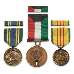 Gag hurtowa konkurencyjnanagroda Custom Medalion US Honor Medal Honor z Stripe Short Ribbon Bar