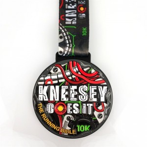 Gag Factory Custom Logo Award Medale z wstążką puste złoty srebrny brązowy honor cykl rowerowy maraton metalowe medale sportowe