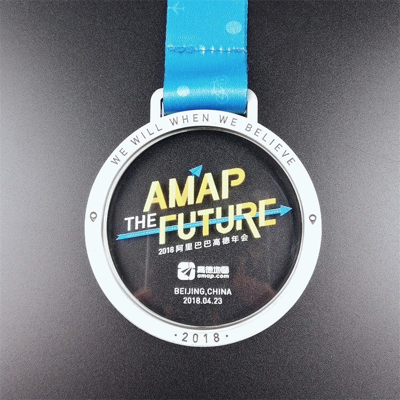 Dostosowane metalowe medale 3Dna imprezy sportowe ze wstążką Złotą Srebrny Brązowy Maraton Medal World Medal
