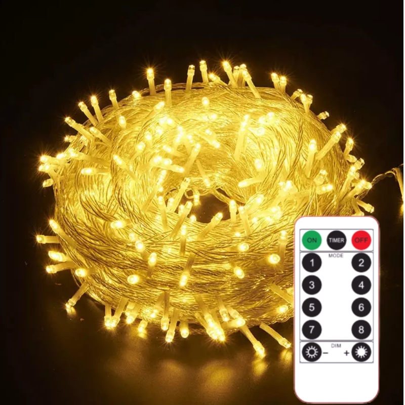 LED LED Lights Wodoodporne światła wróżkina zewnątrzna Boże Narodzenie Nowy Rok ślubne światła światła
