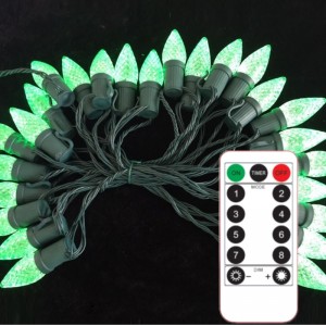 C9 Strawberry Christmas Light Zestaw Wodoodporny kolorna zewnątrz kolorowy świąteczny sznurek