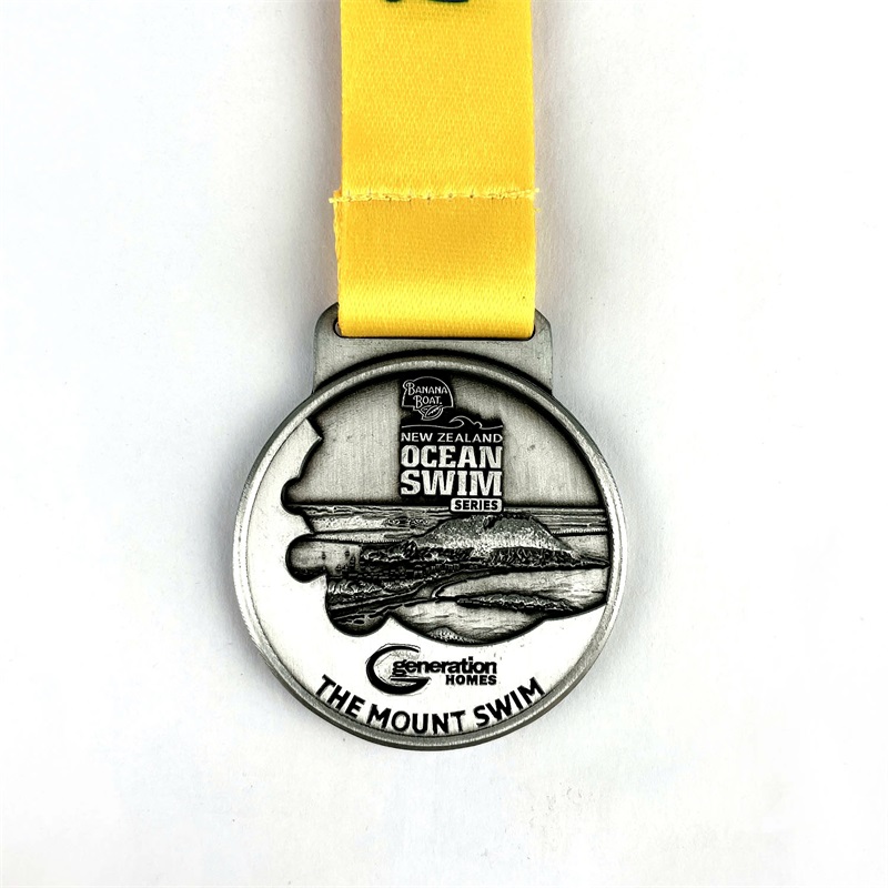 Medale konkursowe w konkursie pływackim pamiątka z alloyem Oficjalnanagroda sportowa Medal
