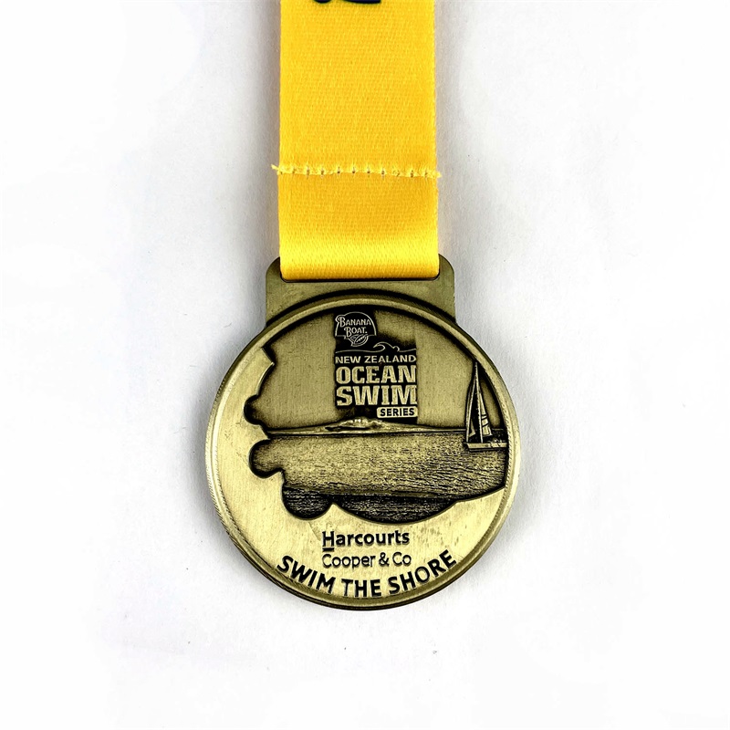 Medale konkursowe w konkursie pływackim pamiątka z alloyem Oficjalnanagroda sportowa Medal