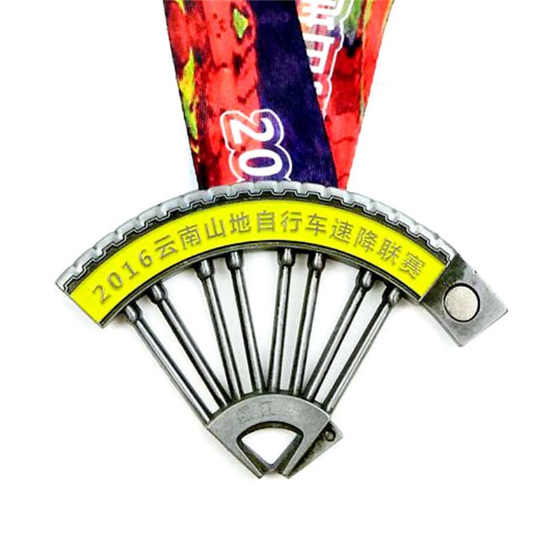 Custom 3D Die Cast Cycling Mountain Rower Race Rower Sport Medal