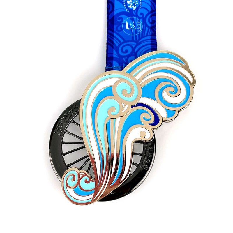 Custom 3D Die Cast Cycling Mountain Rower Race Rower Sport Medal
