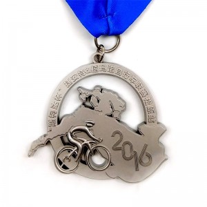 Custom 3D Die Cast Cycling Mountain Rower Race Rower Sport Medal