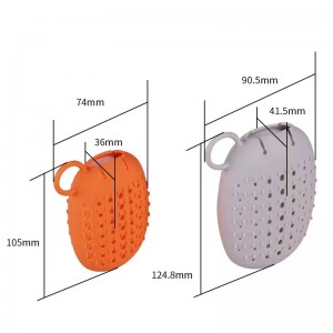 często okładka w torbie mydlanej Ekologiczne masaż dwustronne silikonowe mydło