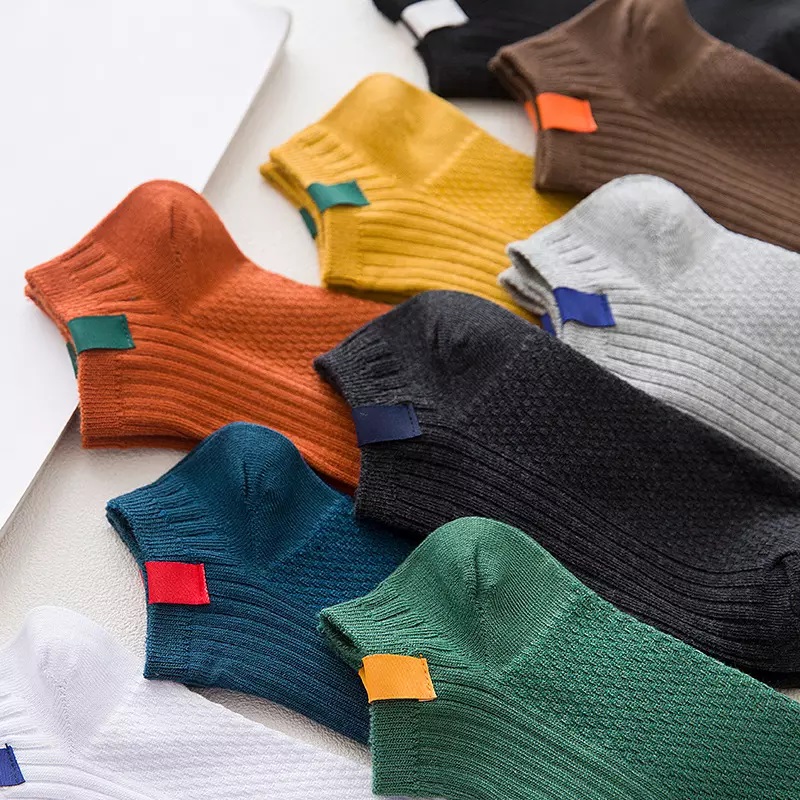Cmax Cotton Invisible Boopine Skarpetkina kostki wkładka do butów Summer Men Kolorowe skarpetki oniskim cięciu łodziniewidoczne