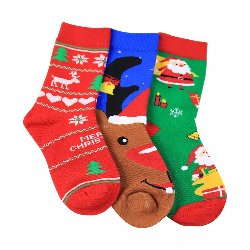 Wysokiej jakości skarpetki zimowe dziecina Boże Narodzenie Custom Therm Baby Kids Choink Socks Dift Dift Christmas Socks