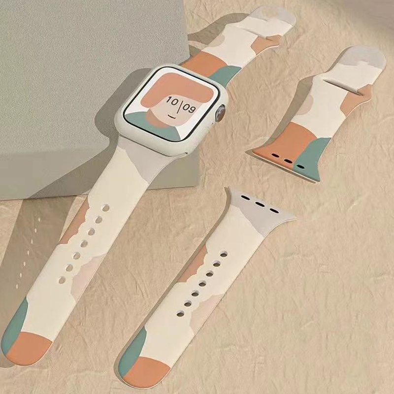 Miękki silikonowy wodoodporne opaski opaski zastępcze dla iWatch