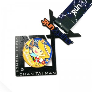 Gag hurtoweniestandardowe logo projektowanie stopu metalowego maratonu maraton sportowy honorowy medal