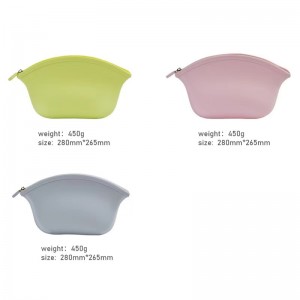 Zakupy Party zamek błyskawiczne Candy Color Ladies Silikonowa torebka kosmetyczna torebka kosmetyczna