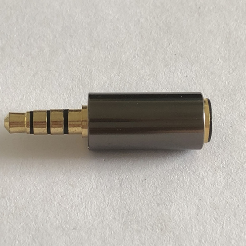 Bez lutowy gniazdo słuchawkowe Trzy etapowe 2,5 mm stereo dźwiękowe wtyczka dźwiękowa do kabla adaptera blokowego 3P