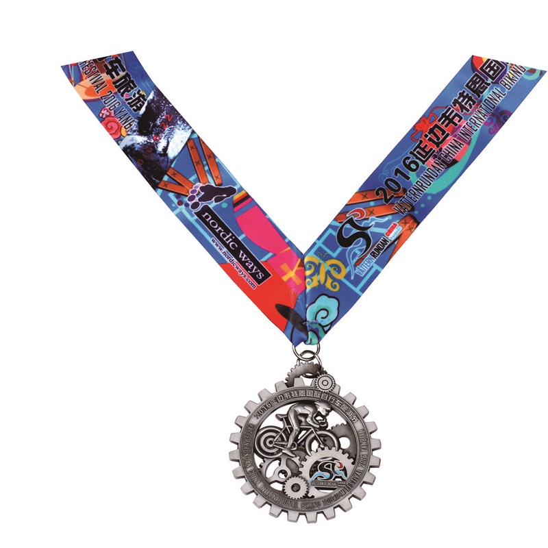 Medal rowerowy suppliers spersonalizowany triathlon Medal Global Game Difts